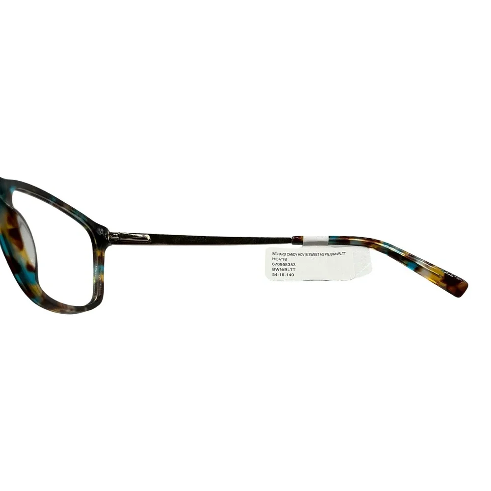 Hard Candy Sweet As Pie HCV18 Eyeglasses Frames Brown Blue Tortoise 54-16-140